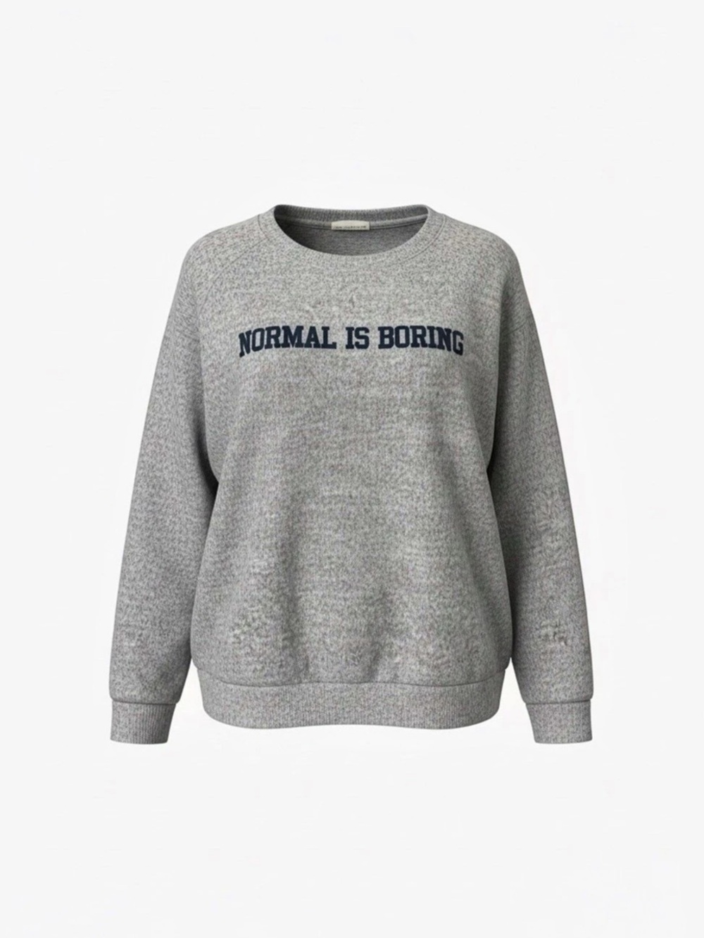 Normal Is Boring Gray Sweatshirt Like New